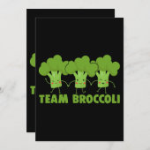 Team Broccoli Grappige Broccoli Liefhebber Team Ve Kaart (Voorkant / Achterkant)