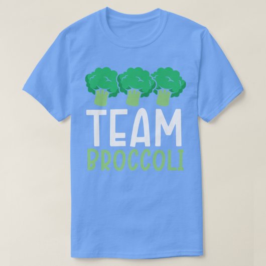 Team Broccoli Vegan Lover Vegetable Healthy Vegeta T-shirt (Design voorkant)