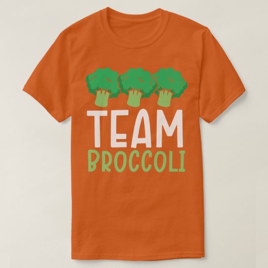 Team Broccoli Vegan Lover Vegetable Healthy Vegeta T-shirt (Design voorkant)