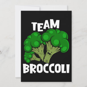 Team Broccoli Vegan Vegetarian Vegetable Lover Kaart