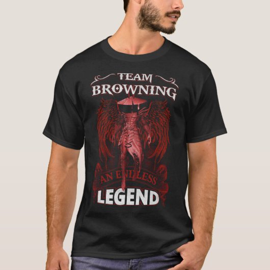 Team BROWNING - Een eindeloze LEGEND T-shirt (Voorkant)