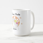 Team Bruid | Aanpasbare handschets Koffiemok (Voorkant rechts)