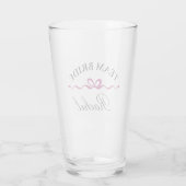 Team Bruid Accessoire · Persoonlijk Cadeau Bruidsm Glas (Achterkant)