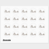 Team bruid Accessoires Ronde Sticker (Vel)