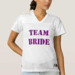 Team Bruid Bachelor Dames Football Jersey<br><div class="desc">U kunt show van uw steun voor de bruid met deze Team Bride bruiloft jersey. Het is perfect voor vrijgezellenfeesten.</div>
