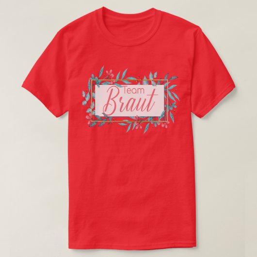 Team Bruid Bachelorette Bruiloft Bruid 16 T-shirt (Design voorkant)