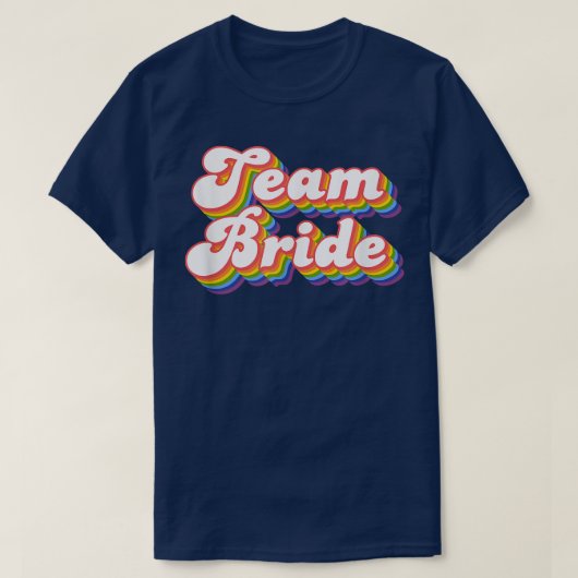Team Bruid Bachelorette Feest Bruiloft T-shirt (Design voorkant)