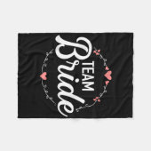 Team Bruid Bachelorette Feest Fleece Deken (Voorkant (Horizontaal))