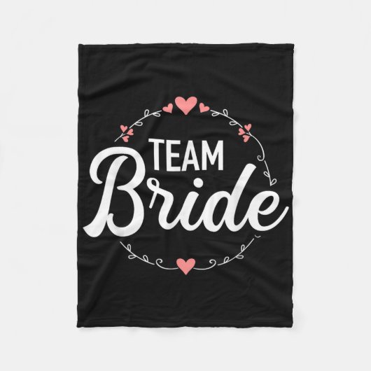 Team Bruid Bachelorette Feest Fleece Deken (Voorkant)