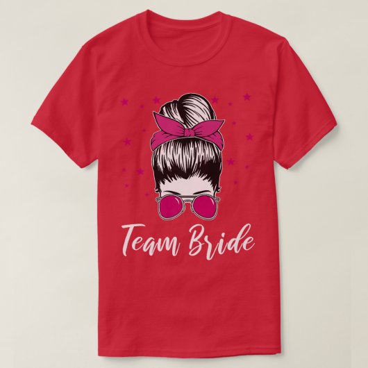Team Bruid Bachelorette Feest Premium  T-shirt (Design voorkant)