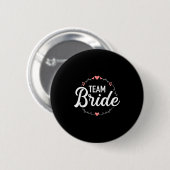 Team Bruid Bachelorette Feest Ronde Button 5,7 Cm (Voorkant /achterkant)
