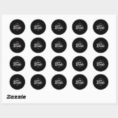 Team Bruid Bachelorette Feest Ronde Sticker (Vel)