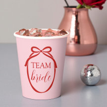 Team Bruid Bachelorette Feest Roze en Rood