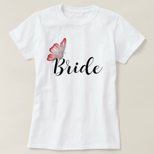 Team Bruid Bachelorette Feest T-shirt (Design voorkant)