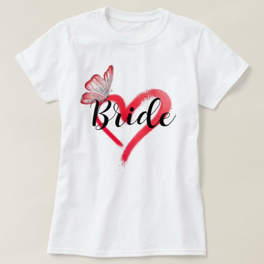 Team Bruid Bachelorette Feest T-shirt (Design voorkant)