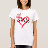 Team Bruid Bachelorette Feest T-shirt (Voorkant)