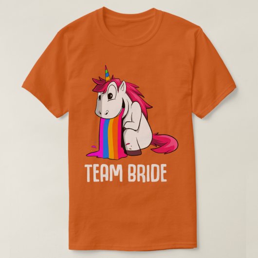 Team Bruid Bachelorette Feest T-shirt (Design voorkant)