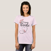 Team Bruid Bachelorette Feestje T-shirt (Voorkant volledig)