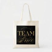 Team Bruid Bachelorette Party Aangepaste Naam Canv Tote Bag (Voorkant)