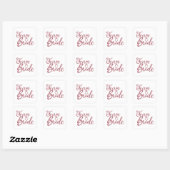Team Bruid - Bachelorette Party Bruidsfeest Trouwe Vierkante Sticker (Vel)