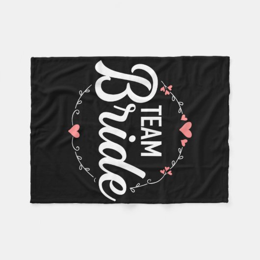 Team Bruid Bachelorette Party  Fleece Deken (Voorkant (Horizontaal))