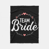 Team Bruid Bachelorette Party  Fleece Deken (Voorkant)