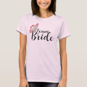 Team Bruid Bachelorette Party T-shirt (Voorkant)