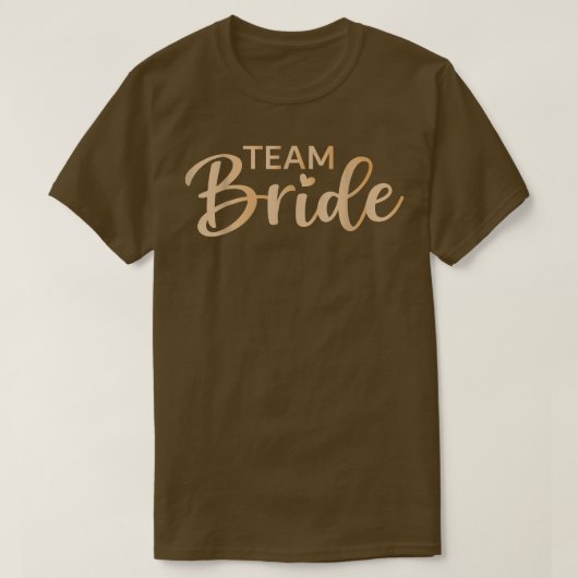 Team Bruid Bachelorette Party T-Shirt (Design voorkant)