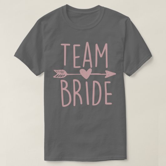 Team Bruid Bachelorette Party T-shirts Bruiloft (Design voorkant)