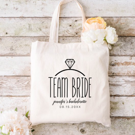 Team Bruid Bachelorette Tote Bag