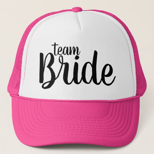 Team bruid Bachelorette Trucker Hoed Pet (Voorkant)