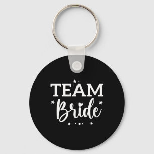 Team Bruid Bloem Bachelorette Bruiloft Bruid Sleutelhanger