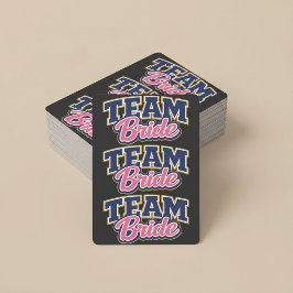 Team Bruid Bold Trouwfeest Pokerkaarten