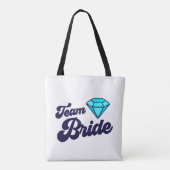 Team Bruid Boodschappentas Tote Bag (Achterkant)