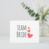 Team Bruid Briefkaart (Staand voorkant)