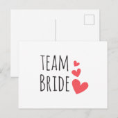 Team Bruid Briefkaart (Voorkant / Achterkant)