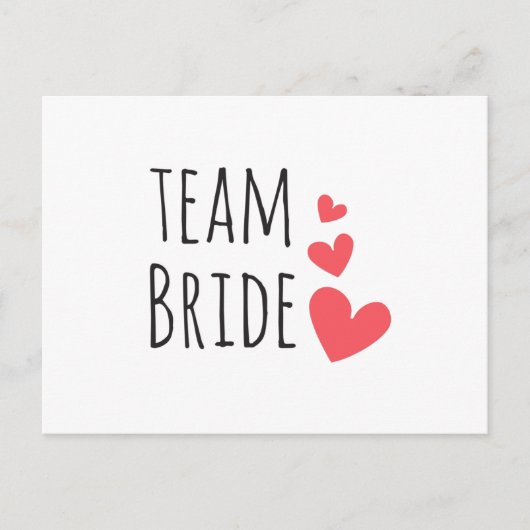 Team Bruid Briefkaart (Voorkant)