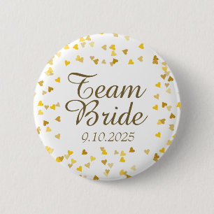 Team Bruid / Bruidegom Ronde Button 5,7 Cm