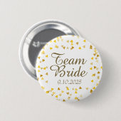 Team Bruid / Bruidegom Ronde Button 5,7 Cm (Voorkant /achterkant)