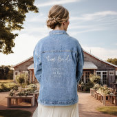Team bruid bruids partij Maid of Honor Denim Jacket