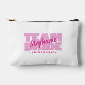 Team bruid bruids partij naam bruidsmeisje roze ca etui (Voorkant)