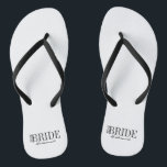 Team Bruid Bruidsmeisje Bruiloftsfeest Slippers Teenslippers<br><div class="desc">Personaliseer de aangepaste tekst hierboven. U kunt aanvullende coördinerende artikelen vinden in onze "Voor Team Bruid" collectie.</div>