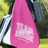 Team Bruid Bruidsmeisje Fun Golfer Sport Roze Chic Golfhanddoek