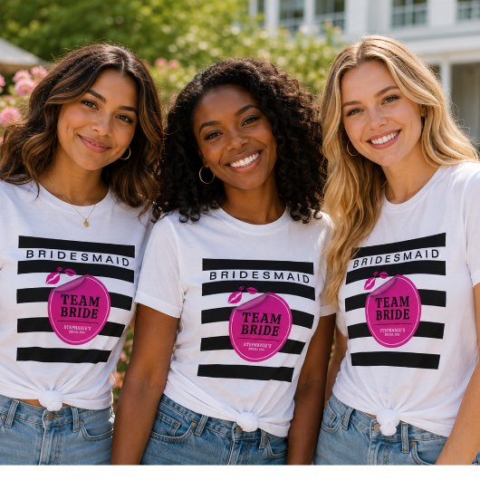 Team Bruid Bruidsmeisje Glam Tri-Blend Shirt