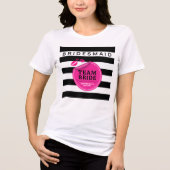 Team Bruid Bruidsmeisje Glam Tri-Blend Shirt (Voorkant)