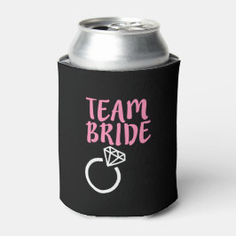 Team bruid bruidsmeisje trouwring blikjeskoeler