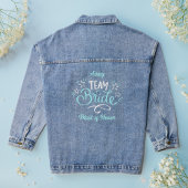 "Team Bruid" Bruidsmeisjes Getuige van de Bruid Ma Denim Jacket