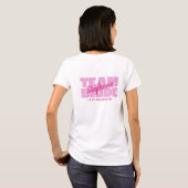 Team Bruid Bruidsmeisjes Naam Bruidsmeisje Roze Vr T-shirt (Achterkant volledig)