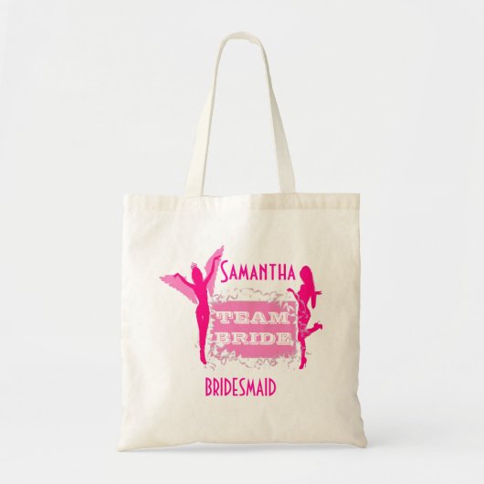 Team bruid bruidsmeisjes tote bag (Voorkant)