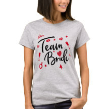 Team bruid bruiloft gepersonaliseerd, bruidsmeisje